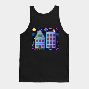 Illustration Dream House Villa Color Effects Tank Top